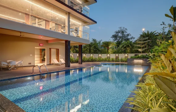 AJL Homes duplex villa with pool